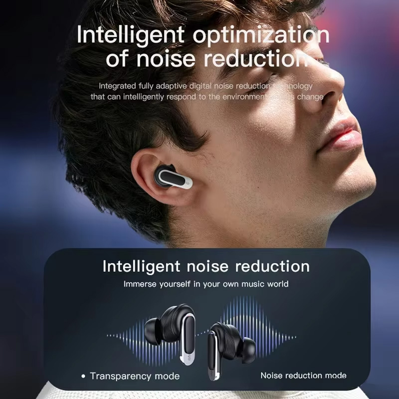 V8 Bildschirm anzeige drahtlose Bluetooth-Ohrhörer und aktive Ohrhörer mit Geräusch unterdrückung en Ohrhörern mit integriertem