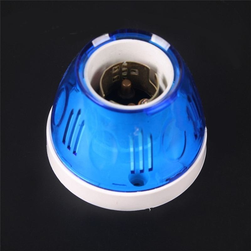 Blue Shell Flat Fixed B22 LED Lamp Holder Bayonet Light Bulb Adapter Socket AC250V for Ceiling Lamps Lantern Accessory