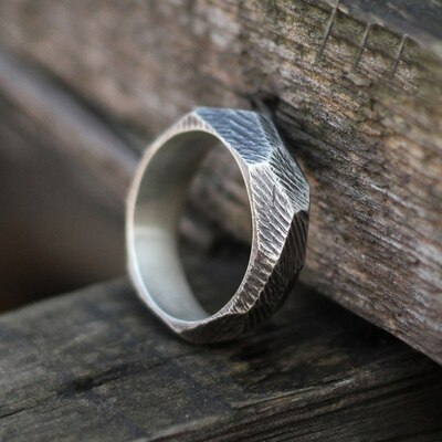 Bagues de mariage et de Couple pour hommes et femmes, Style gothique Viking, en acier inoxydable, bijoux,: 10 / WHITE
