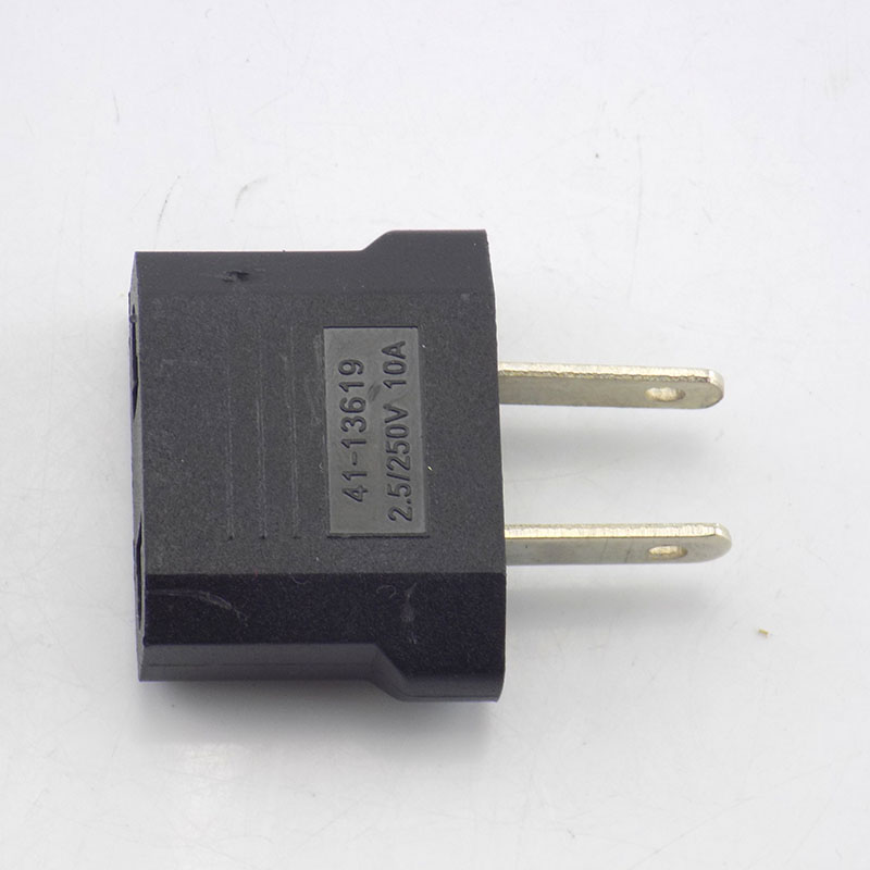 Adaptador de enchufe europeo, americano, australiano, Europeo, de viaje, conector de salida C1, 2 piezas: Tipo 2
