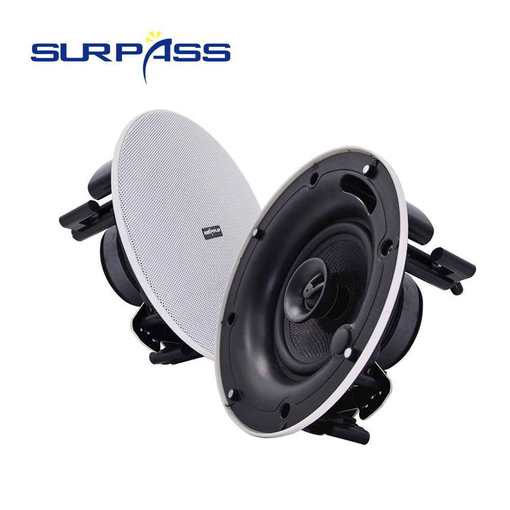 30W Aangedreven In-Plafond Luidspreker Bass Hifi Stereo Sound Home Audio Pa Achtergrond Muziek Systeem Coxial 8Ohm Broadcast luidsprekers Hotel