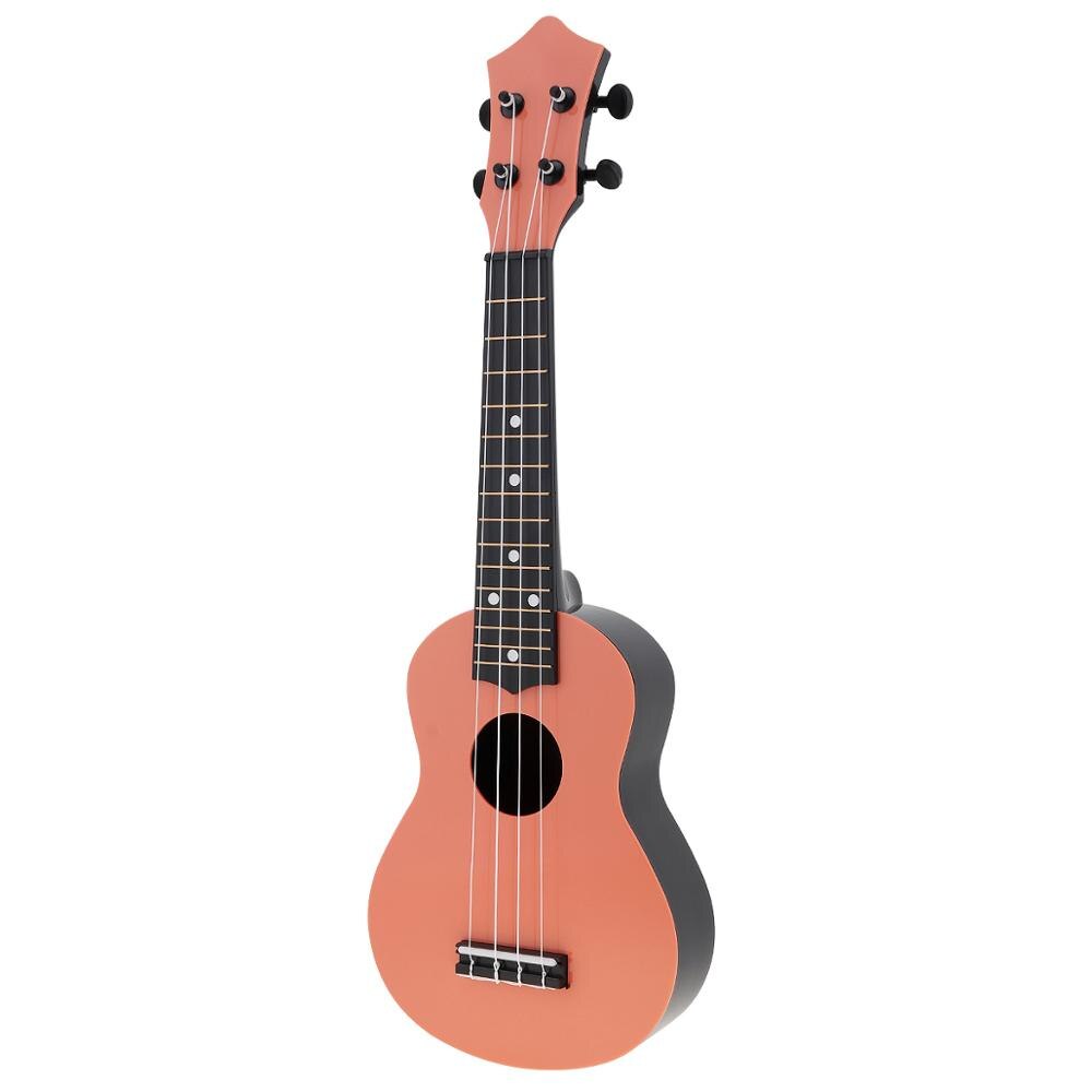1 Set 21 Inch Soprano Ukulele Colorful Acoustic 4 Strings Hawaii Guitar Instrument for Children and Music Beginner: Yellow