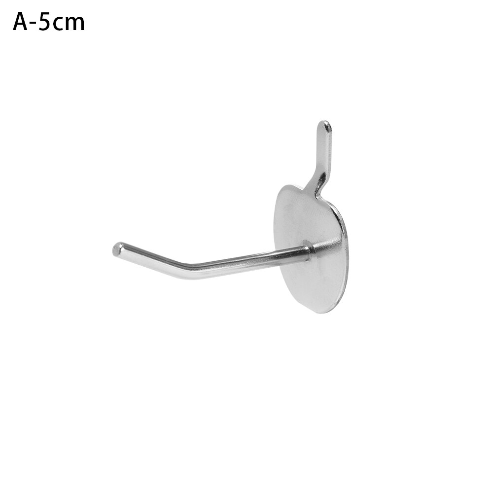 5Pcs Display Hooks Storage Racks Supermarket Shelf Display Hanger Single Pegboard Hook Peg Retail Shop Garage Kitchen Rack: A-5cm