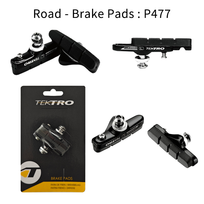 TEKTRO-Plaquettes de frein de vélo de route et VTT, en aluminium, utilisées pour les freins à étrier, 836.12, P473, P477