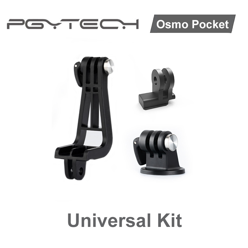 PGYTECH Dji Osmo Pocket Universal Mount Kit Aluminum Camera L Bracket Mount to Data Port to Universal Mount Accessories: Univesal Mount Kit