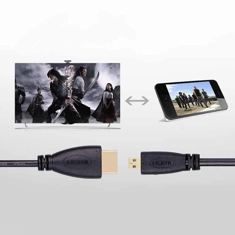 1.5 meter mikro-hdmi till hdmi-kabel datoranslutning hd-kabel a till d-omvandlare kontorsdatorhårdvarukablar