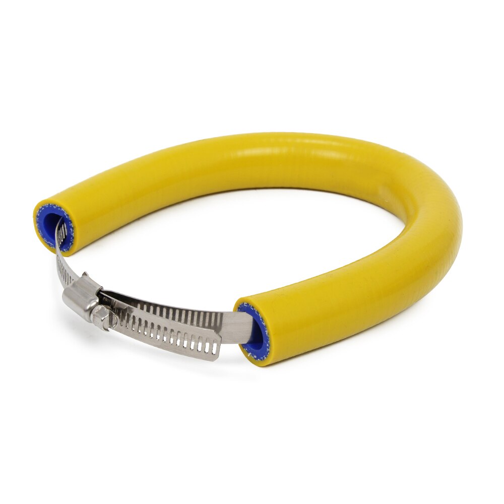 Universal Silica Gel Stainless Steel Adjustable Exhaust Pipe Heat Shields For KTM Kawasaki Yamaha Over 250CC: Yellow