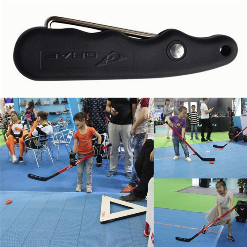 Professionele Strakke Schoenen-Lace Ties Gear Tool Met Haak Opvouwbare Portable Voor Schaatsen Kunstschaatsen Schoenen Ting 9cm X 6.5 Cm