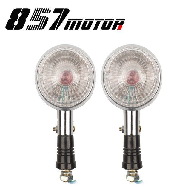 Lâmpada de seta para yamaha virago, xv250 xv535 xv920 xv1000 xv 250 535 920 1000 indicador do sinal de curva com luz âmbar: white 1 pair