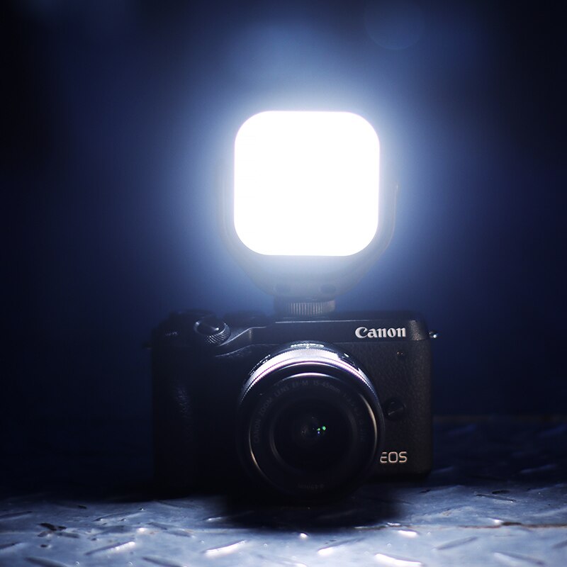 Vijim VL66 Led Video Licht Op Camera U-Stand En Softbox 360 ° Rotable Mini Oplaadbare CRI95 + 3200K-6500K Led Camera Licht Invullen