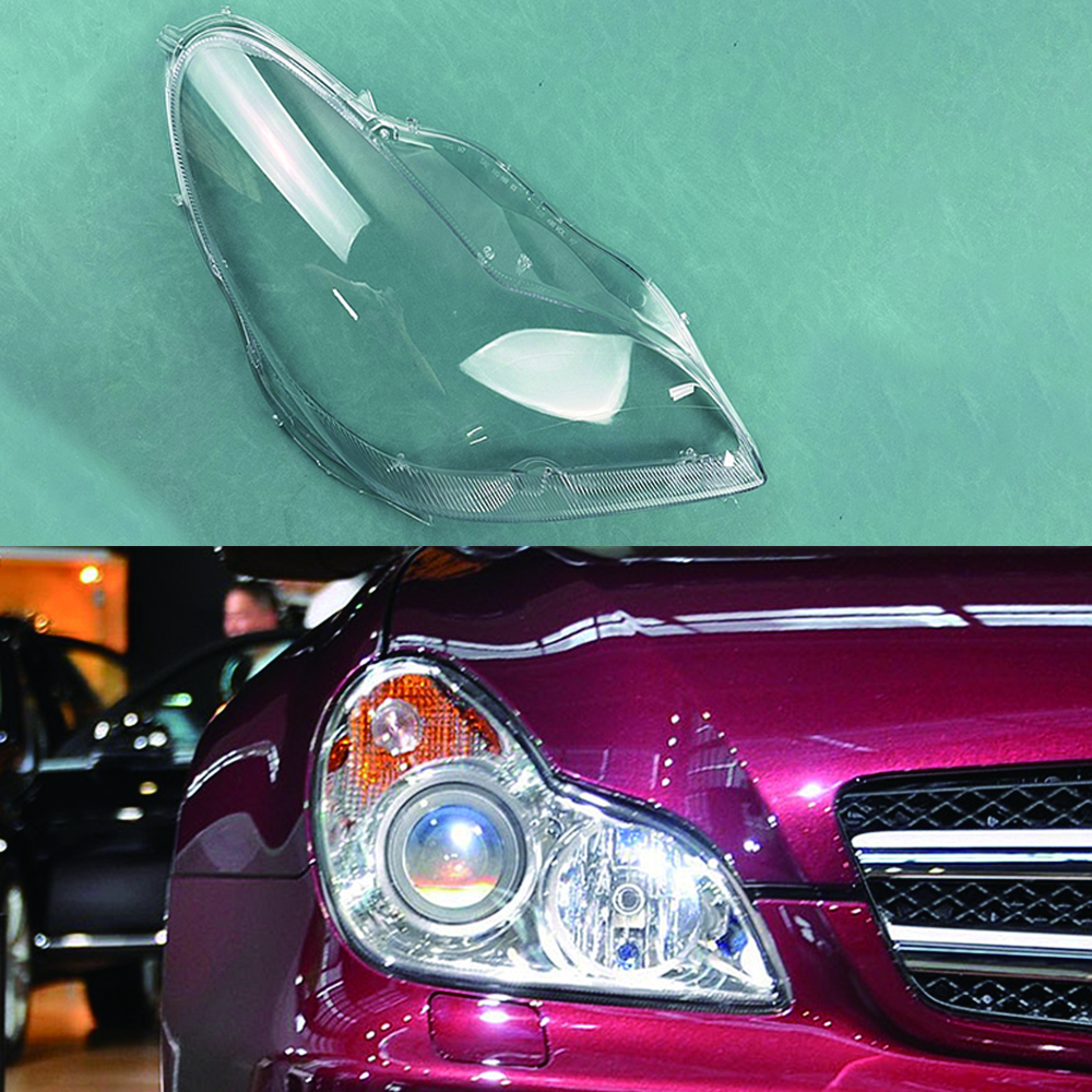 Voor Benz W219 CLS CLS300/350/500/550 2004 Koplamp Transparante Lampenkap Shell Maskers Koplamp Cover lens Plexiglas: Sky Blue