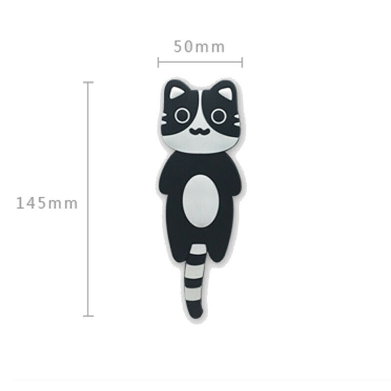 Creatieve Koelkast Magneet Haak Leuke Kat Vorm Wall Mount Sleutelhouder Cartoon Magnetische Sticker