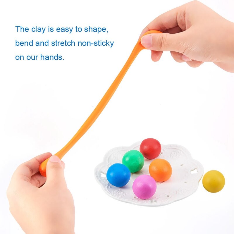 Polymer Clay Light Soft Clay DIY Soft Molding Craft Oven Baking Clay Blocks Birthday for Kids Adult Colorful