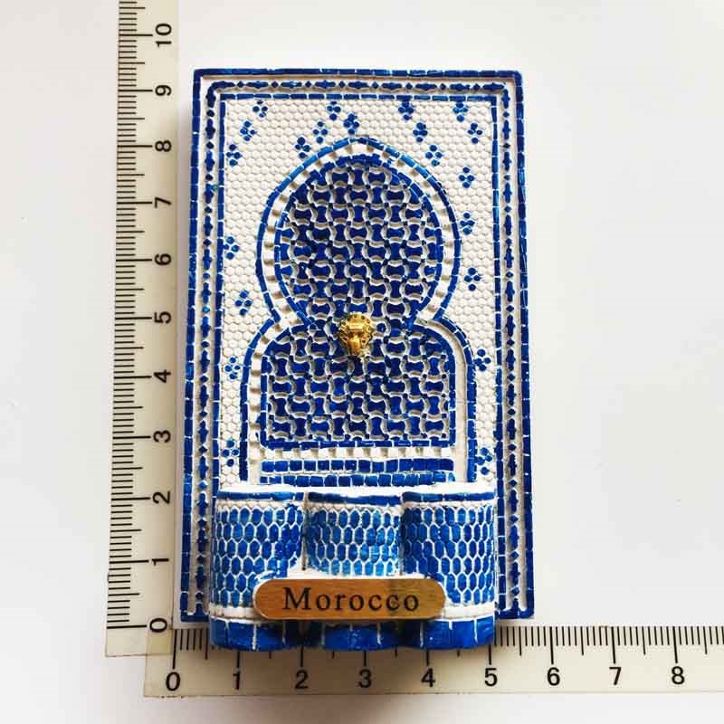 Spain Granada Fridge Magnet Oman Islamic Style Mirror Frame Magnetic Refrigerator Stickers for Home Decor Collection Ideas: Morocco 4