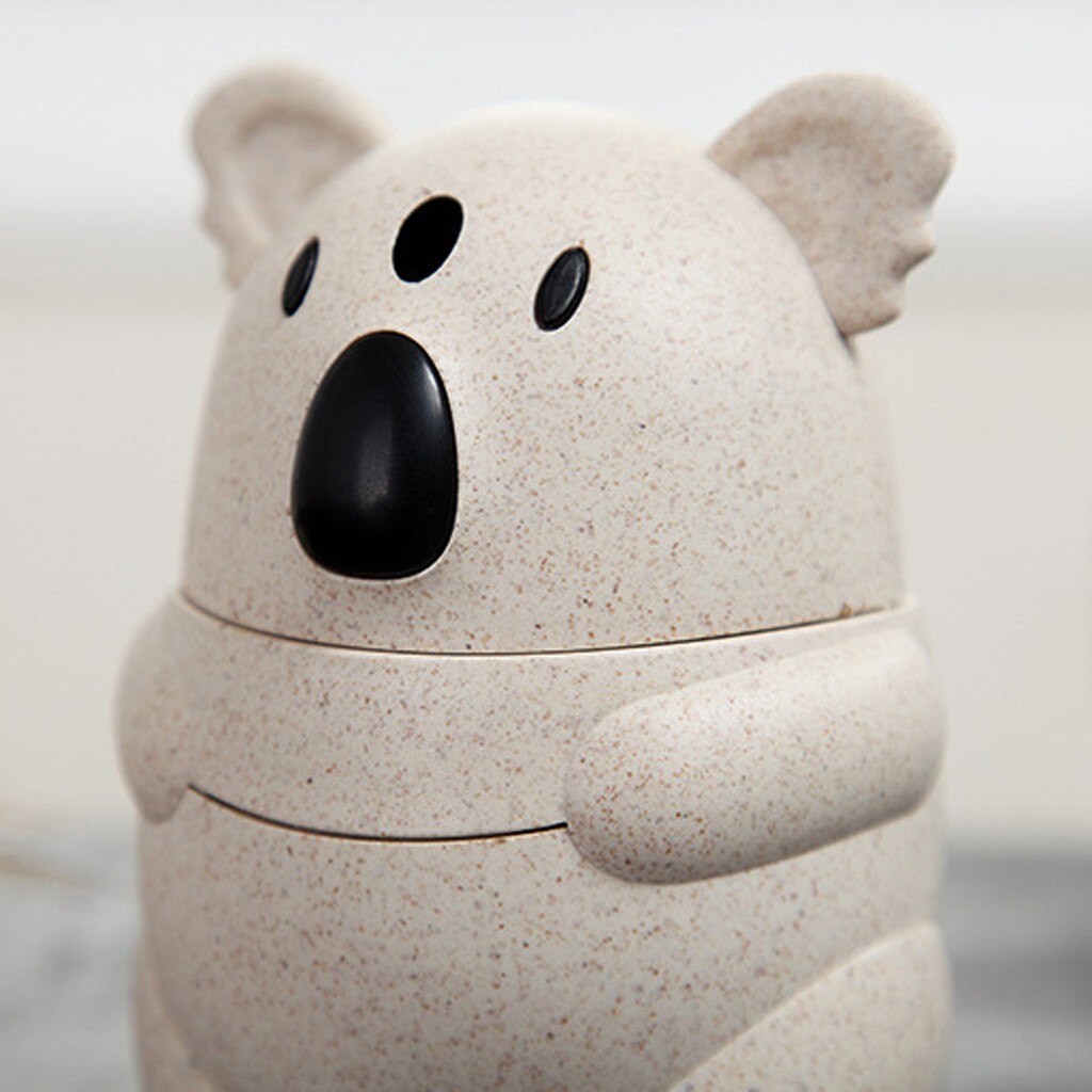 Cartoon Straw Toothpick Box Container Dispenser Manual Pressing Toothpick Tube Box Eco-friendly Animals Cute Toothpick Dispenser