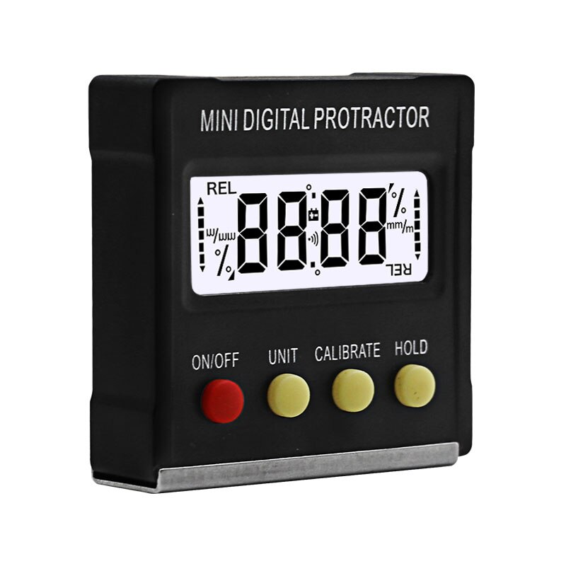 4*90 Degree Mini Digital Protractor Inclinometer Electronic Level Box Magnetic Base Measuring Tools
