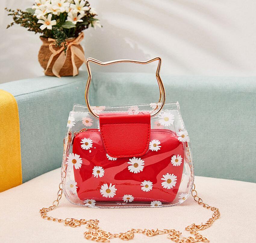 Bolso pequeño transparente para mujer, bolso con cierre versión coreana, bolso de mano, bolso de hombro, bandolera, bolso de mano, bolso de almacenamiento, monedero,: 14