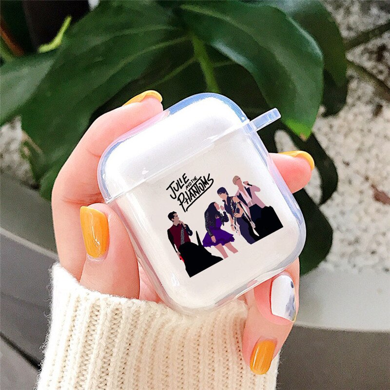 Julie and the phantoms oordopjeshoesje voor airpods 2 1 draadloze bluetooth oordopjeshoesje hoofdtelefoonhoesje voor airpods 2: 1