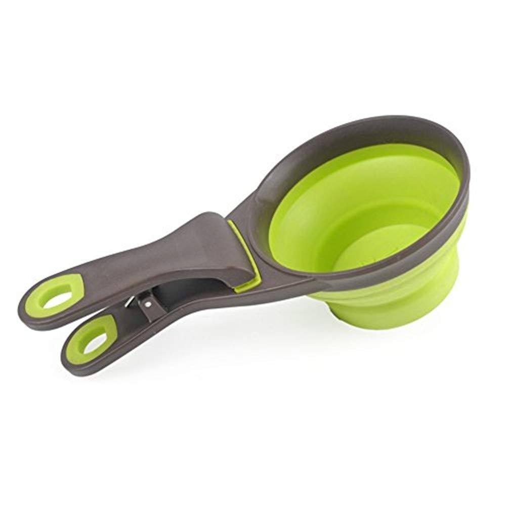 3 in 1 multifunctionele huisdier hond kat opvouwbare schep afsluitclip maatbeker 118ml 4oz