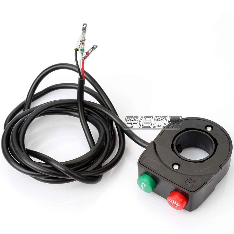 7/8 " motorfiets elektrische fiets stuurschakelaar 3- in -1 claxon richtingaanwijzer aan/uit knop koplampschakelaar voor scooter e-bike