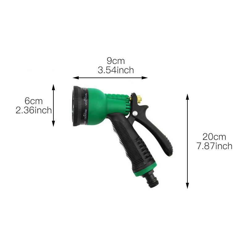Spray Lawn High Pressure Water Gun For Garden Washing Car Durable Hand-held Tools Watering Multi-function For 8 Spray Modes: 5