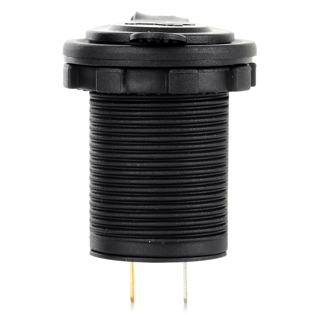 Dc 12 ~ 24V 3.1A Diy Auto Usb Lader Waterbestendig Dual Usb Car Charger Adapter Met Blauw Licht voor Auto Motocylcye Boot