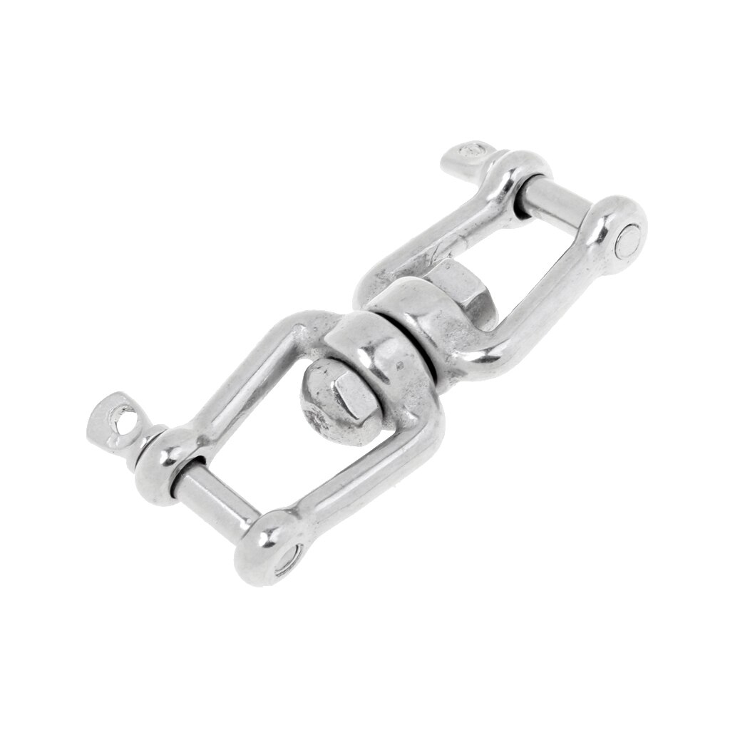 Polished 304 Marine Grade Stainless Steel Anchor Swivel Shackle - Double Shackle