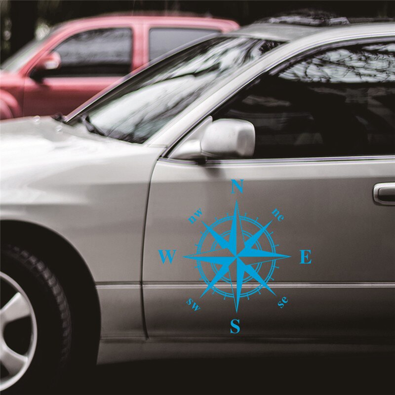50cm*50cm Car Compass Totem Sticker Art Vinyl Compass Car Stickers and Decals Hood Sticker Cover Body Applique