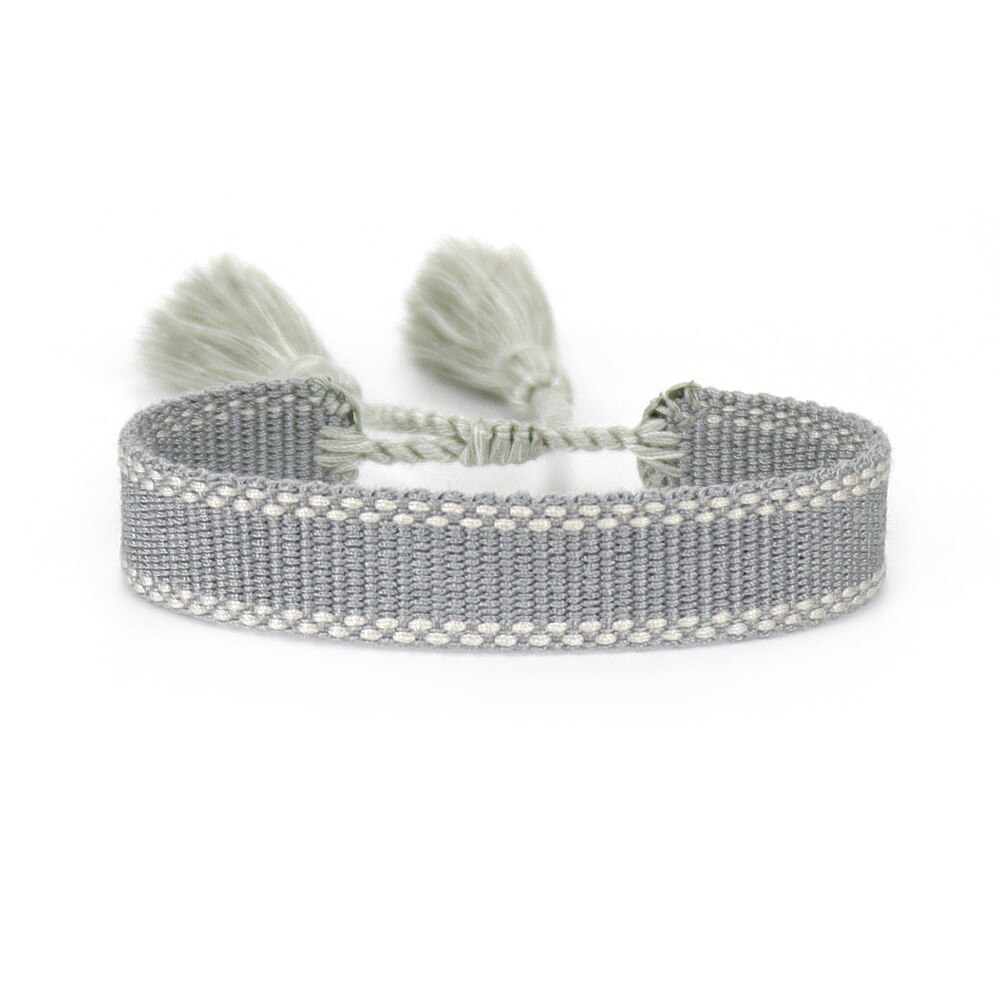 Verstelbare armbanden met polsbandjes, geborduurde armbanden, armbanden met kwastjes, unisex armbanden, vintage geweven armbanden.: 7