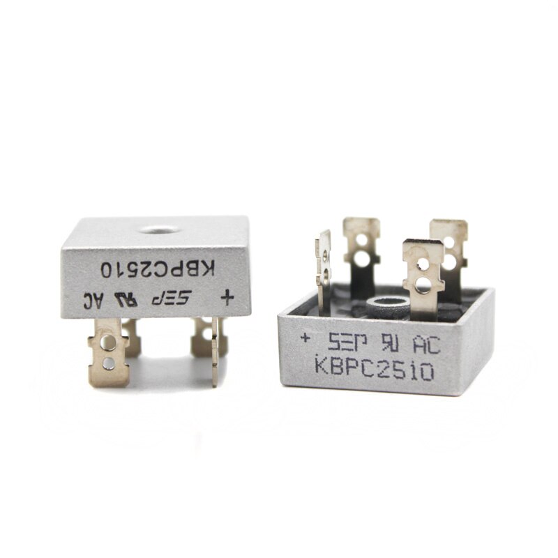 2PCS KBPC2510 Diode Bridge Rectifiers 1000V 25A Rectifiers Diodes Electronic Silicon