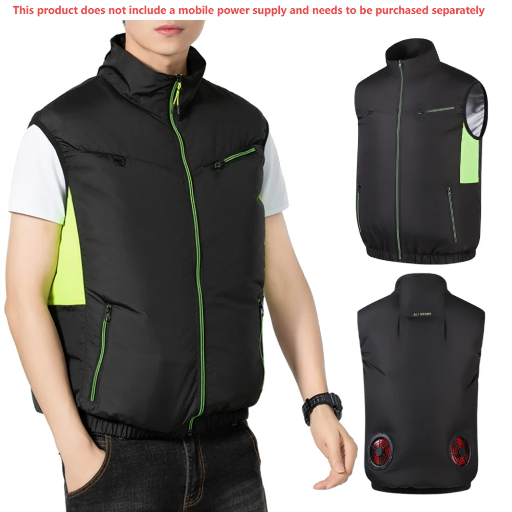 Chaleco de refrigeración con ventilador de hielo, ropa de aire acondicionado resistente al calor, para verano, Camping, pesca, senderismo, novedad