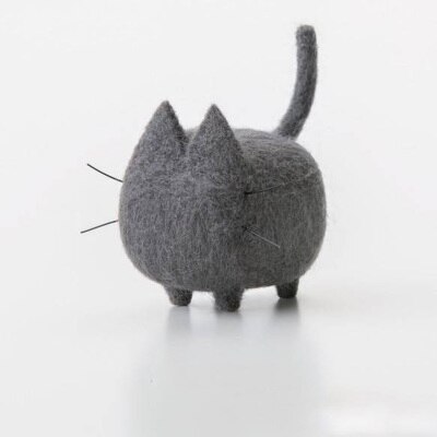 Jiwuo wollen vilten dieren hond puppy handgemaakte vilten knutselset wollen naaldviltset handgemaakte onafgemaakte hondenaccessoires: 6