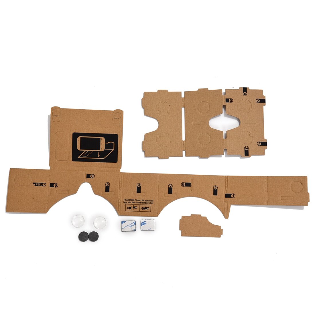 Mobile phone cardboard 3D Virtual Reality Glasses