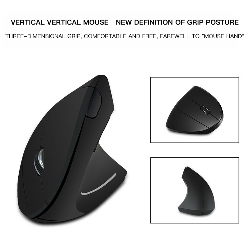 Simple Convenient Left-Hand Right-Hand Fifth Generation Vertical Wireless Mouse Ergonomic Charging Upright Mouse