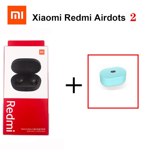 Xiaomi Redmi Airdots 2 Mi True Wireless Bluetooth 5.0 TWS Earphone Gaming Headset Left Right Low Lag Mode Stereo Auto Link: Black