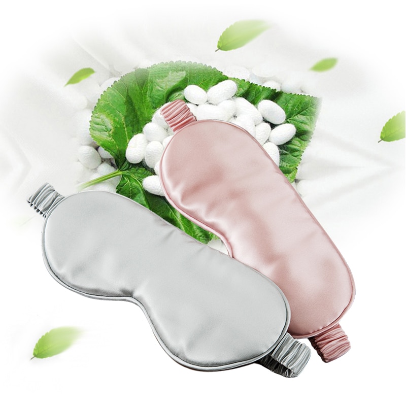 Momme-mascarilla de seda antifaz para dormir 19, cubierta parche del ojo, para los ojos, insomnio, cuidado del sueño, gafas de luz Escudo de