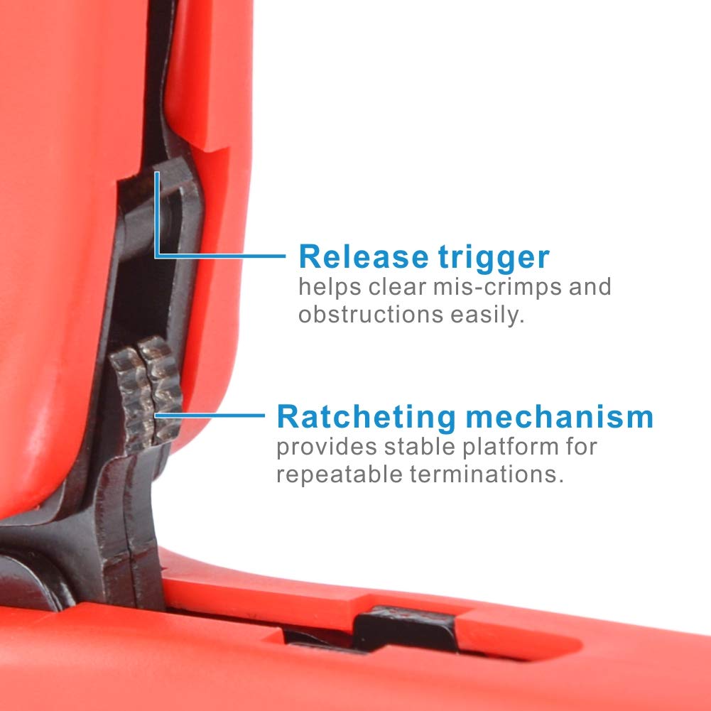 LY-2048 Ratchet Bougie Tang Krimptang 8.5Mm Iwiss Draad Crimper Voor Bougie Ontsteking Draad En Terminals Dia. 8.5Mm