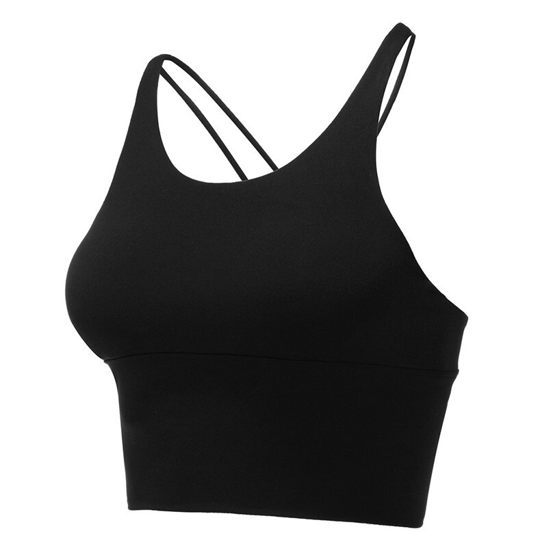 Sujetador de alto impacto delantero para mujer sujetador de tiras en la espalda sujetador entrenamiento acolchado sujetadores deportivos superiores para mujeres gimnasio fitness y 4o14