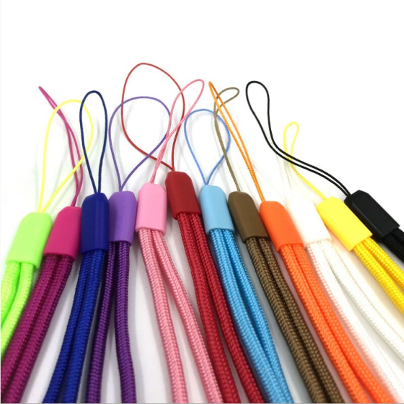 50-500 STUKS lange Nylon Lanyard Mobiele Telefoon Opknoping Strap Mobiele Telefoon Datachable Hals Bandjes Flexibele Sling Ketting Touw