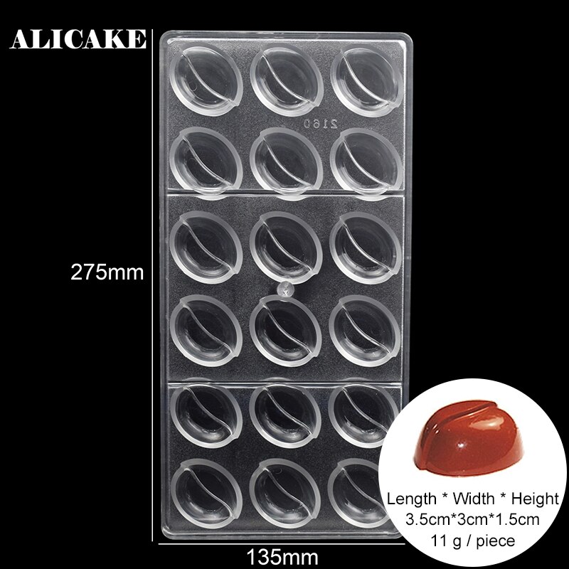 3D Polycarbonaat Chocolade Bar Mallen Plastic Pudding Lade Voor Bakkerij Bakken Gebak Maken Gereedschap Chocolade Vorm Bakvormen Mallen: 45