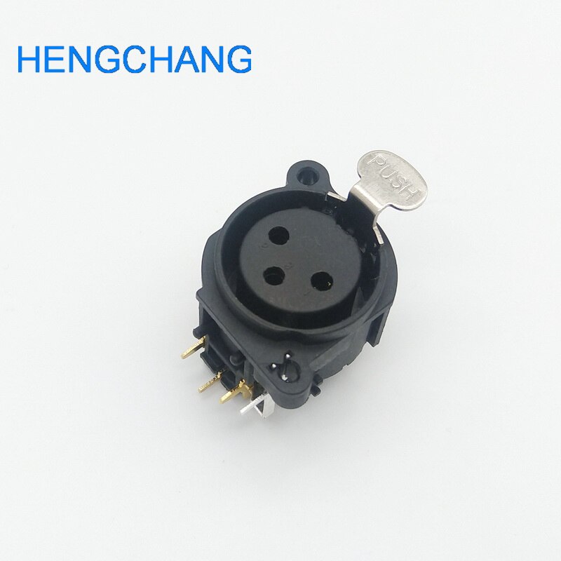 10 pcs haakse XLR PCB Socket 3Pin XLR FEMALE Socket Panel Mount Chassis 3 Pole XLR Connector Adapter