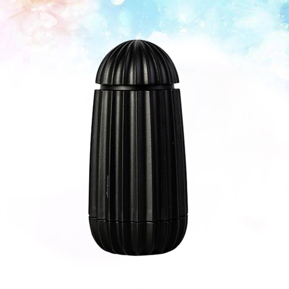 Tandenstoker Kan Eenvoudige Druk Tandenstoker Dozen Intrekbare Tandenstoker Houder Wattenstaafjes Collection B: Black