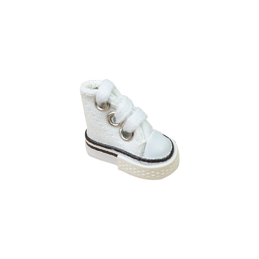 Mini finger sko søde skate board sko fingerboard sko til finger breakdance gribebræt: Hvid