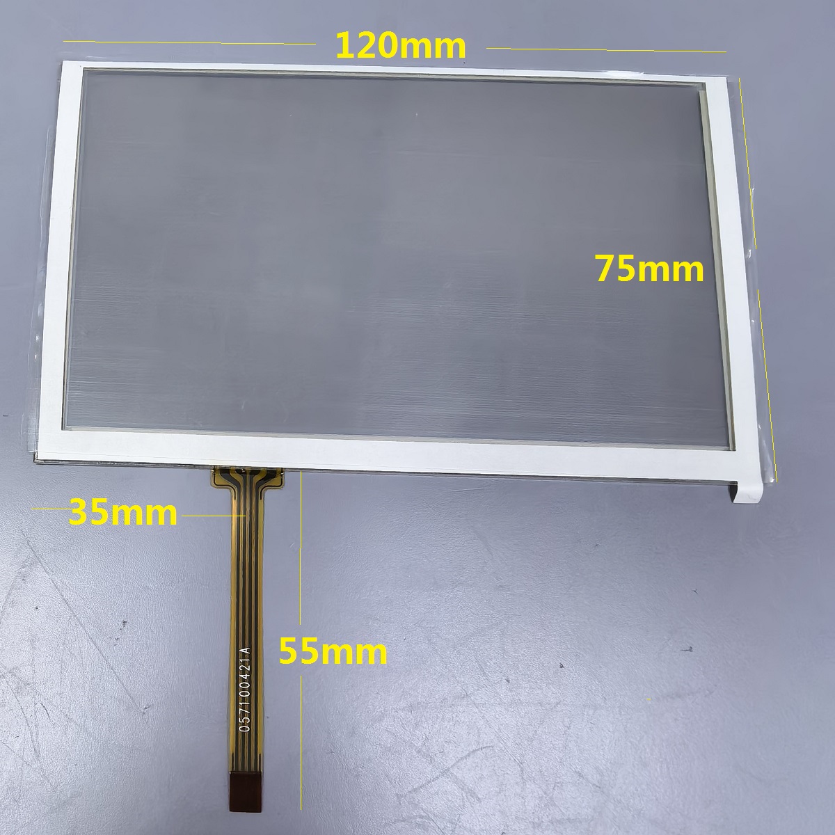 5-zoll resistiven touchscreen 120X75 touchscreen 4-draht resistiven berühren glas