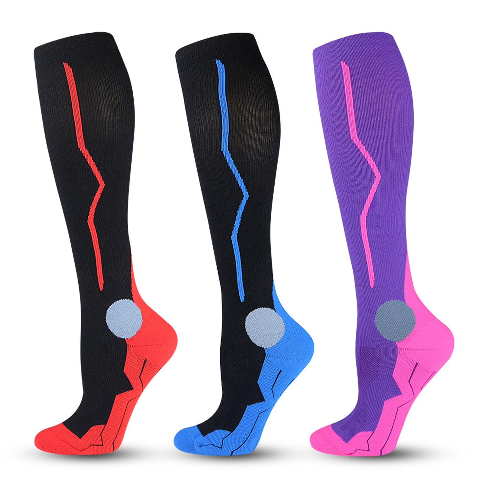 Calf Shaping Compression Socks with Increasing Pressure Elastic Sports Support Stockings for Women Men