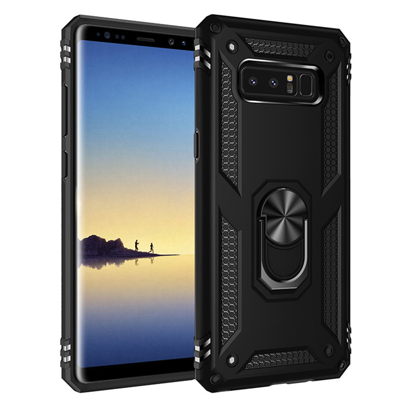 Für Samsung Galaxy Note 8 Fall Magnet Auto Ring Ständer Halter Abdeckung für Samsung Galaxy Note 8 Note8 SM-N950F Coque capa fundas: For Galaxy M40S / Black