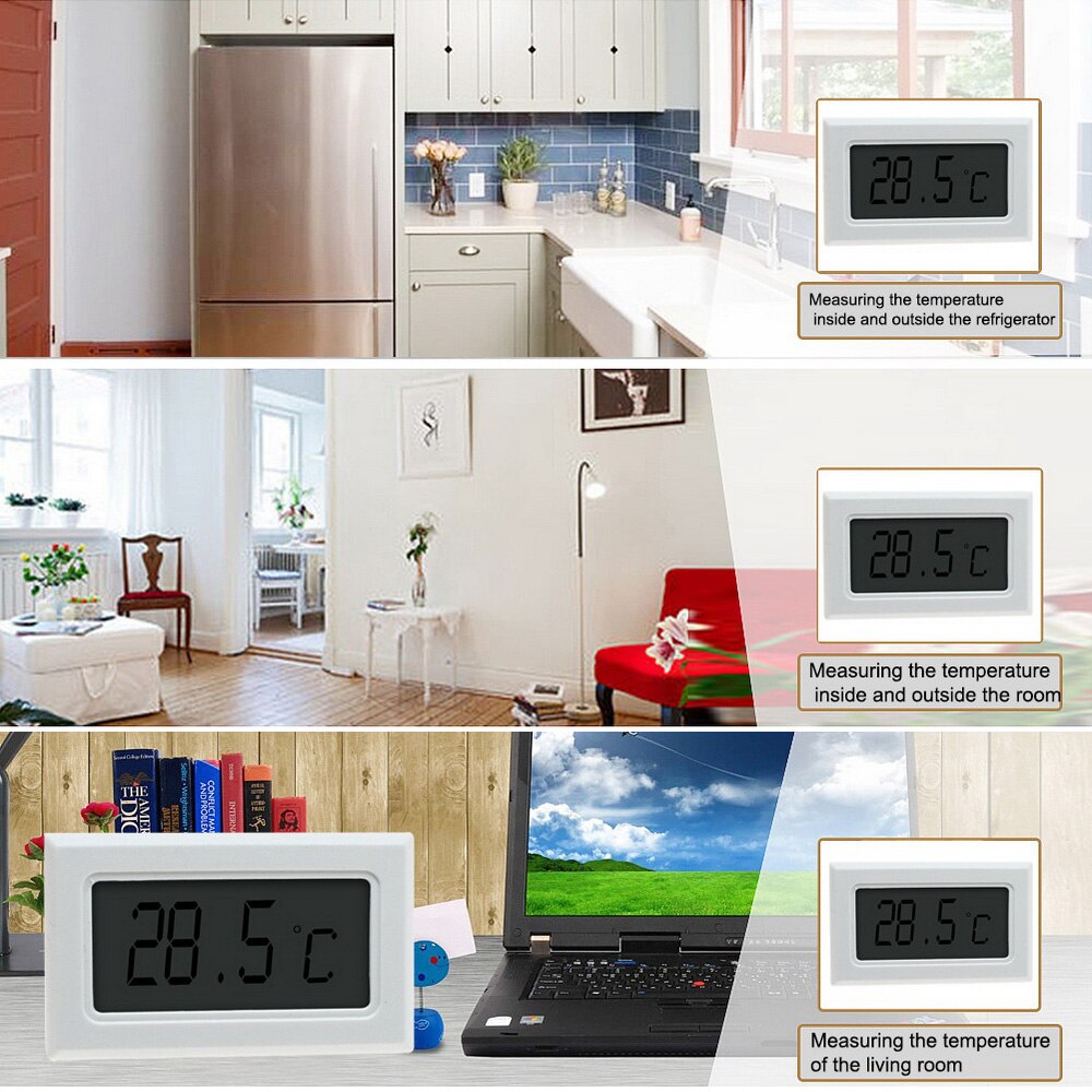 Portbale Digital LCD Thermometer Waterproof Water Submersible Precision Electronic Termometers With Probe Measuring Temperature#