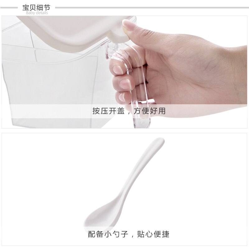 Plast stabelbar krydderboks krydderhylle 3 gird krydderglass med lokk og skje beholdereske til salt sukker pepper  sp50899