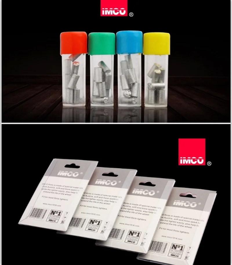 (2 pièces/lot) Original IMCO kérosène spécial briquet silex coton noyau mèches briquet accessoires