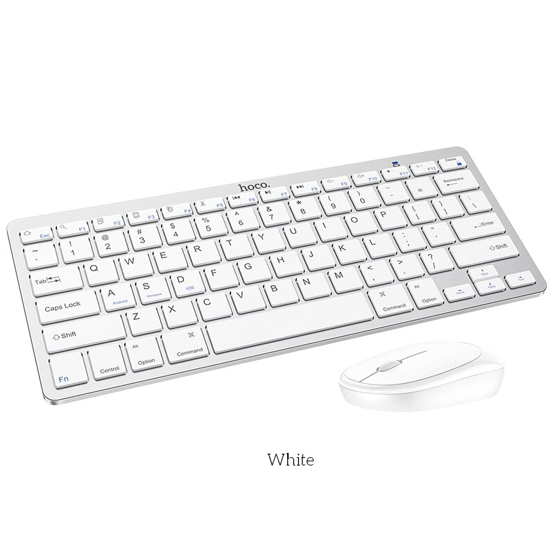 HOCO wireless keyboard and Mouse Protable Mini Keyboard Mouse Combo Set 2.4 Ghz stable connection For Notebook Laptop Mac PC: Default Title